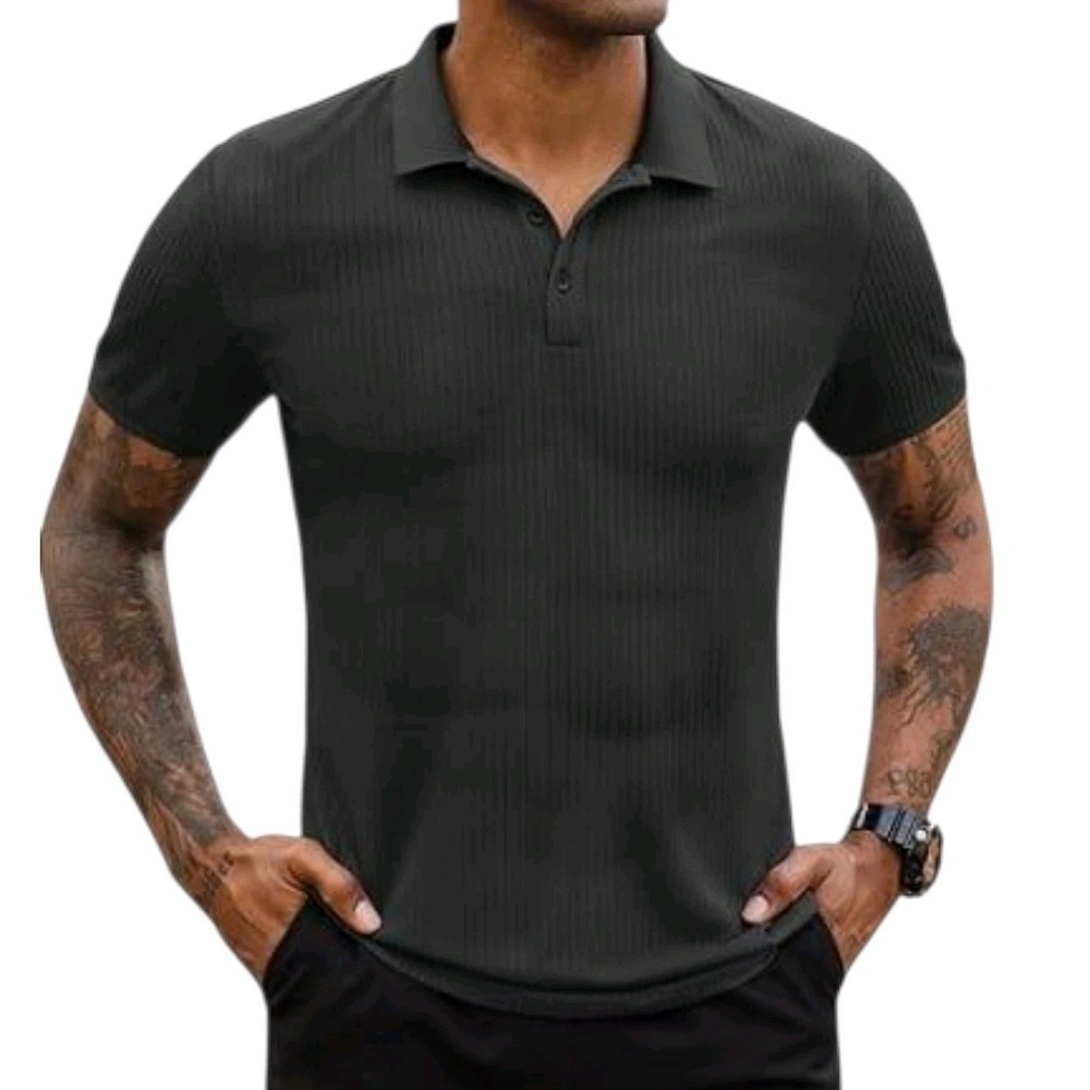 Lion Nardo Stretch Polo Shirt Men's Short Sleeve Golf Stretch Medium NEW